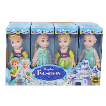 Cadeau fille 6 pouces en plastique Frozen Toy Little Doll (H10232033)